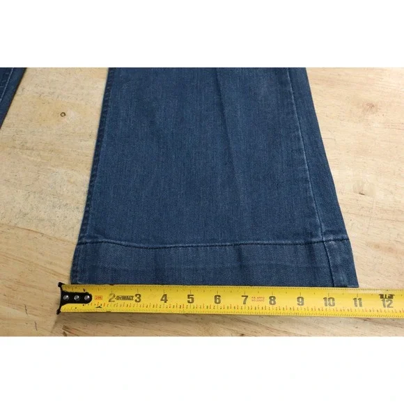 Kimes Ranch Lola Raw Hem Jeans Western Cowgirl Trouser Fit Flare Women's 12X32 - Picture 6 of 9